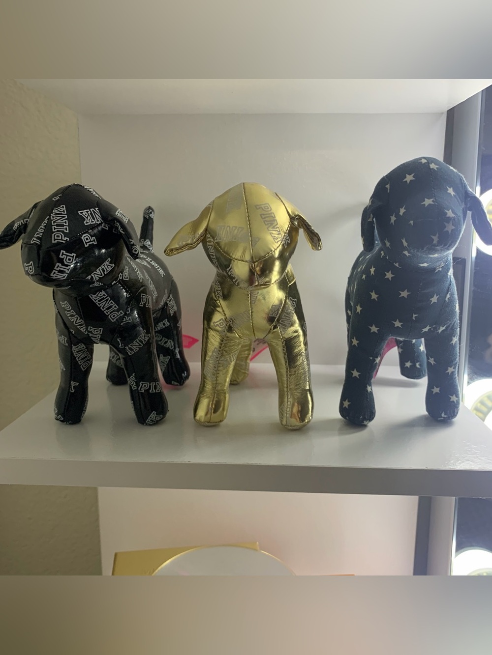 PINK Victoria's Secret Dog Figurines